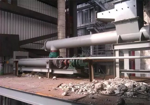 Ningbo waste environmental protection power plant screw feeder installation site